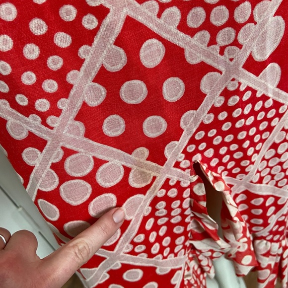 Vintage Edith Flagg red and white halter dress XS - Picture 11 of 13